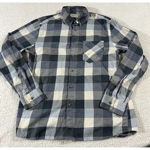 Nudie Jeans Co Flannel Shirt Men's XXL Plaid Button Up Long Sleeve